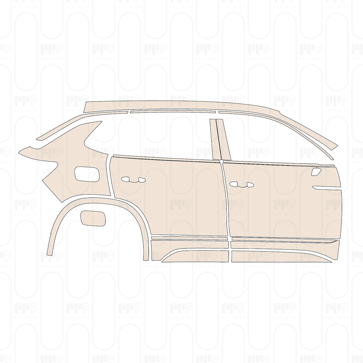 Pre-Cut PPF Volkswagen Tayron R-Line 2023