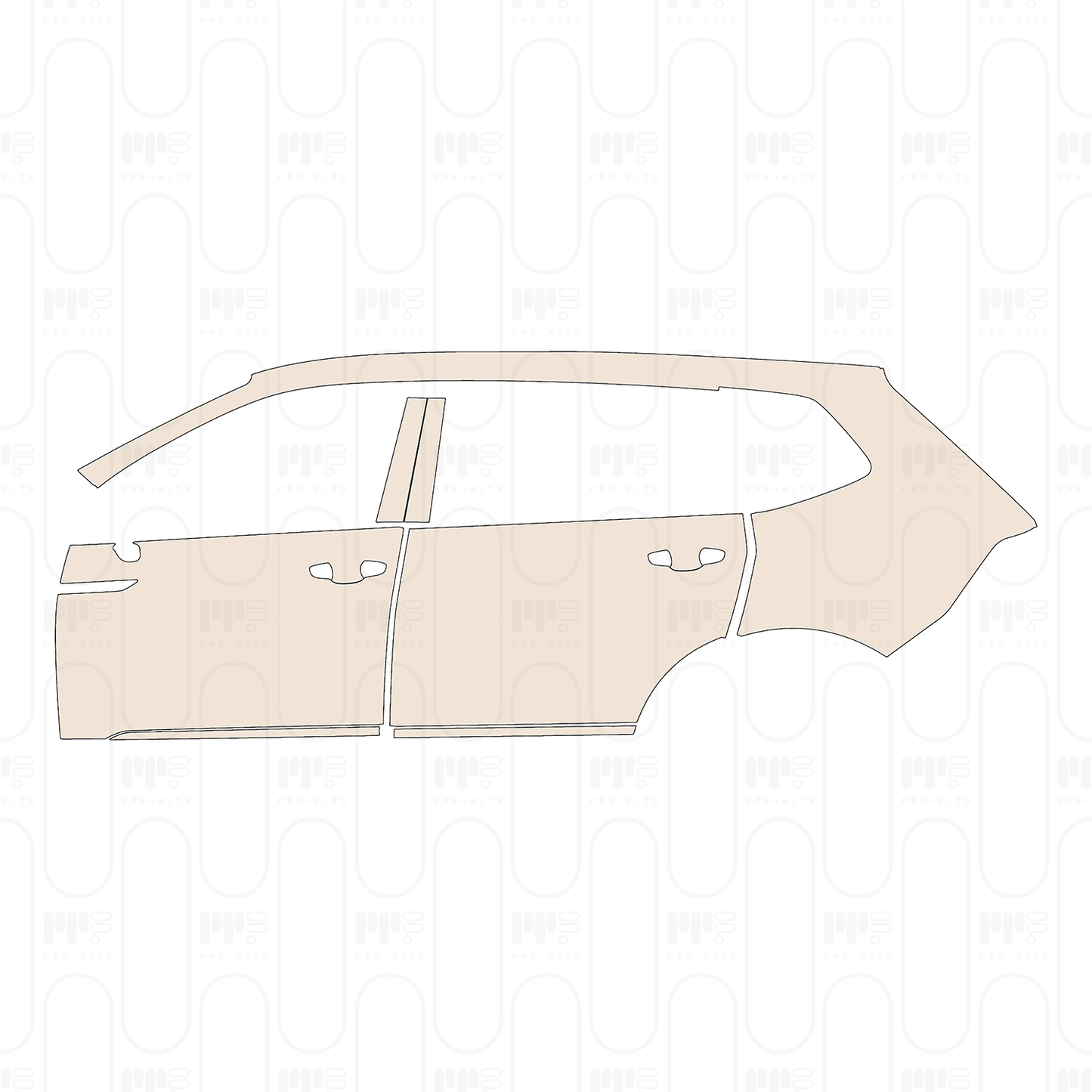 PPF precortado Volkswagen Tiguan L Base 2022