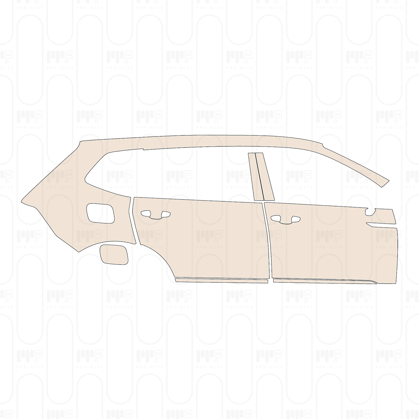 PPF precortado Volkswagen Tiguan L Base 2022