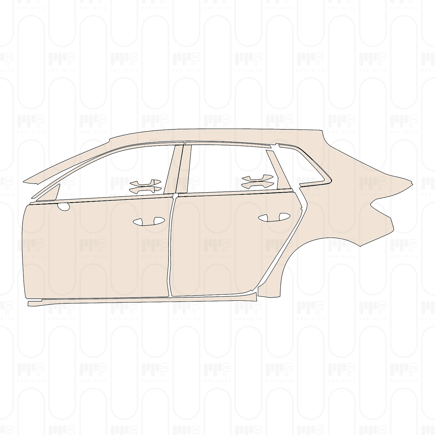 Pre-Cut PPF Audi A3 Sportback Base 2022