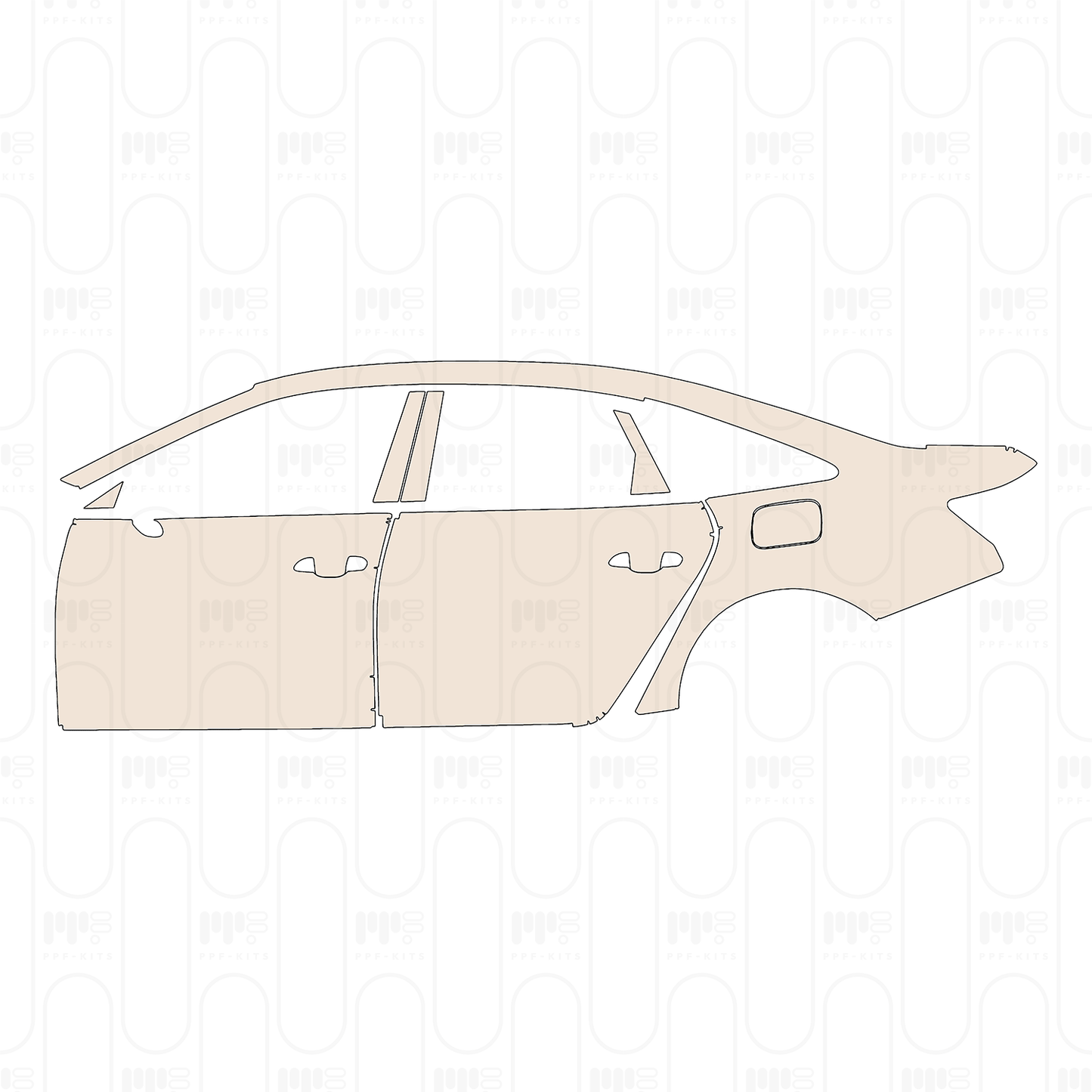 PPF precortado Audi A6 A6L TFSI e S-Line 2022