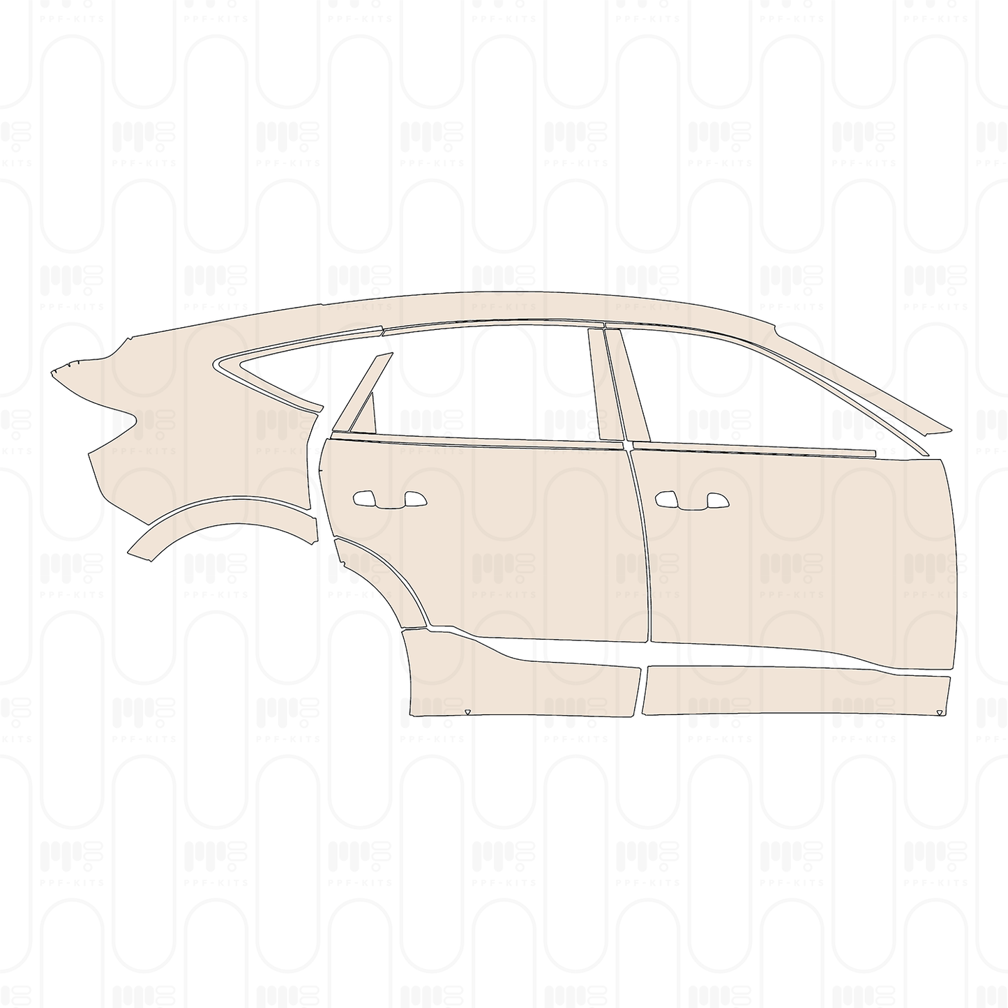 Pre-Cut PPF Audi e-tron Sportback S-Line 2022