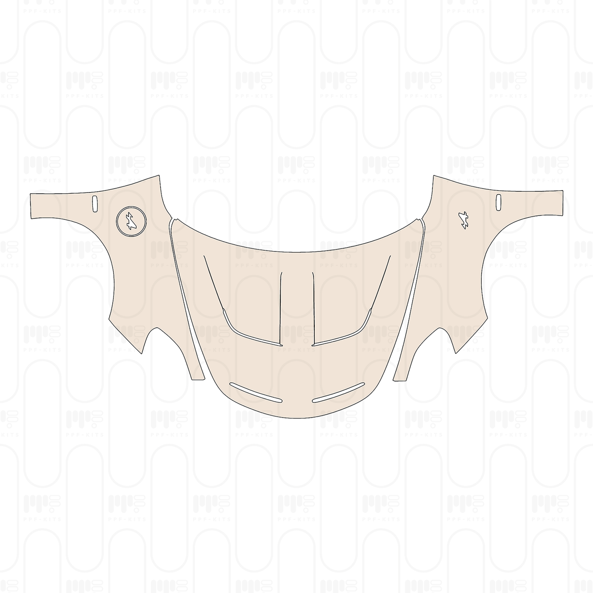 Pre-cut PPF pattern: Hood + Fender - Alpine A 110 R 2023