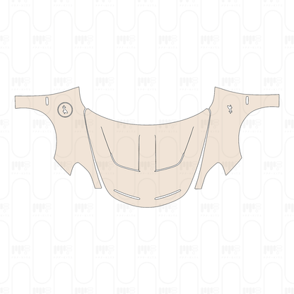 Pre-cut PPF pattern: Hood + Fender - Alpine A 110 R 2023