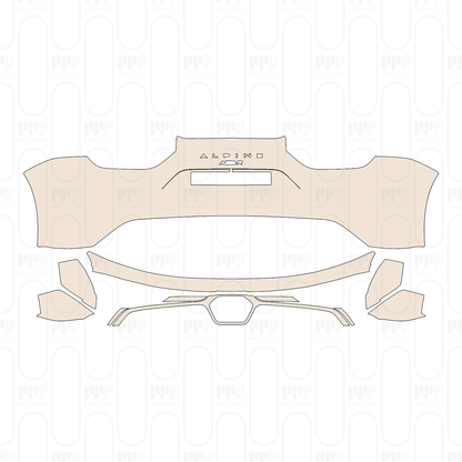 Pre-cut PPF pattern: Rear Bumper - Alpine A 110 R 2023