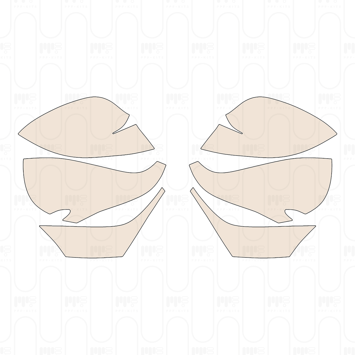 Pre-cut PPF pattern: Mirror - Alpine A 110 R 2023