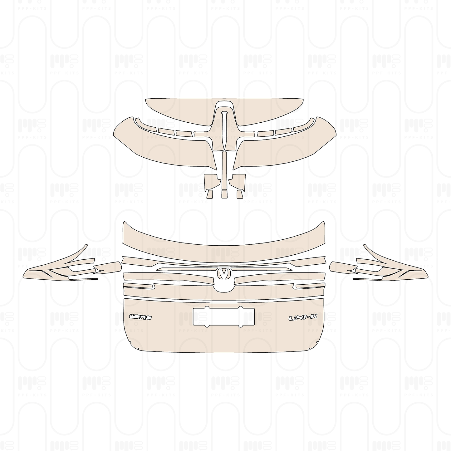 PPF precortado Changan Auto UNI-K 2023