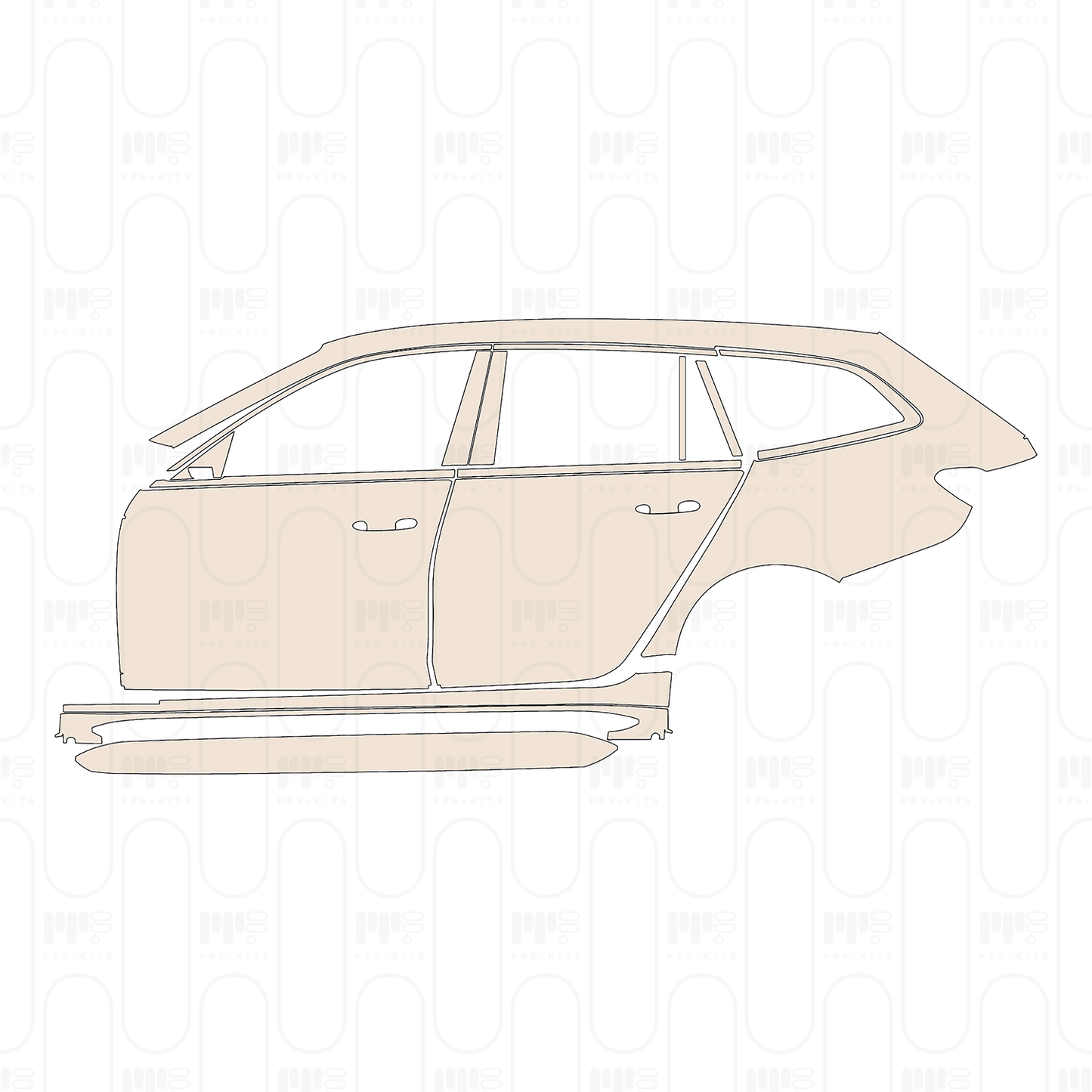 PPF precortado BMW 3 Series Touring M3 Competition 2022