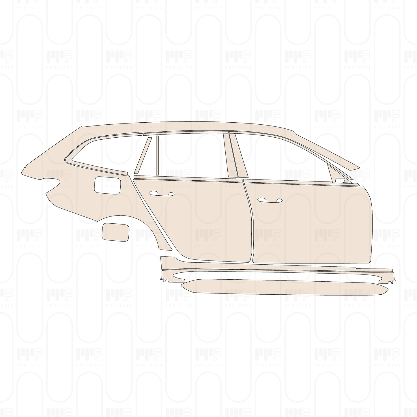 PPF precortado BMW 3 Series Touring M3 Competition 2022