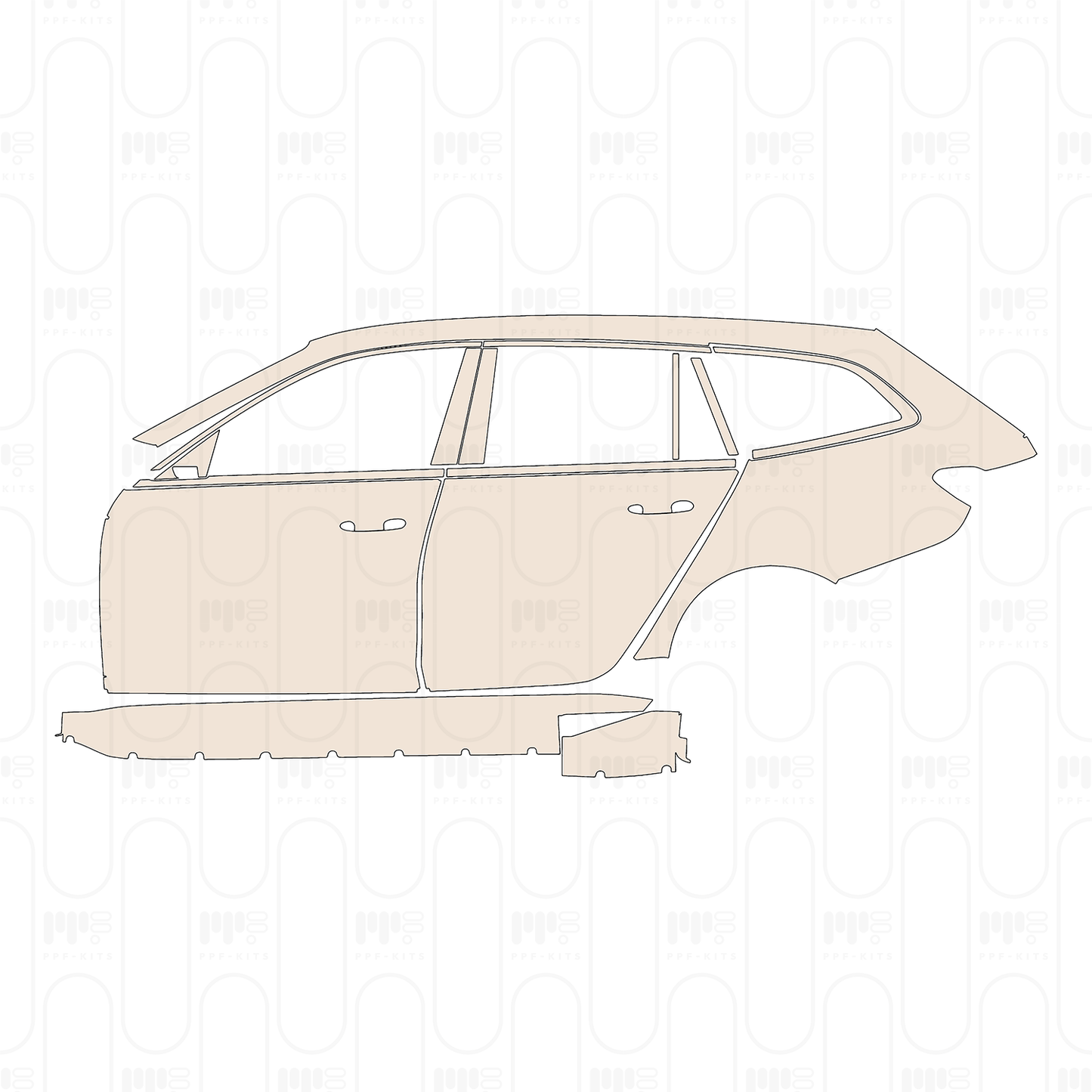PPF precortado BMW 3 Series Touring M3 Competition 2022