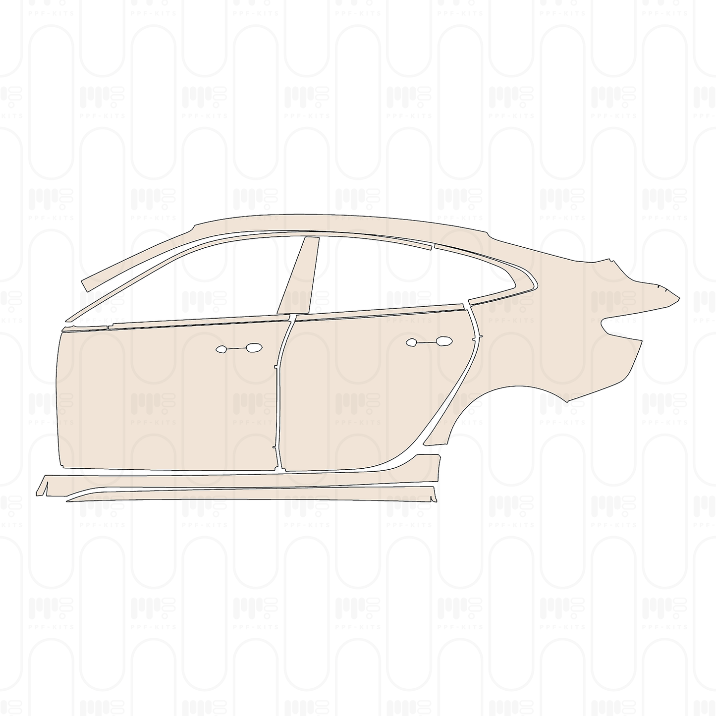 PPF precortado BMW 2 Series Gran Coupe (Standard Wheelbase) M235i 2022