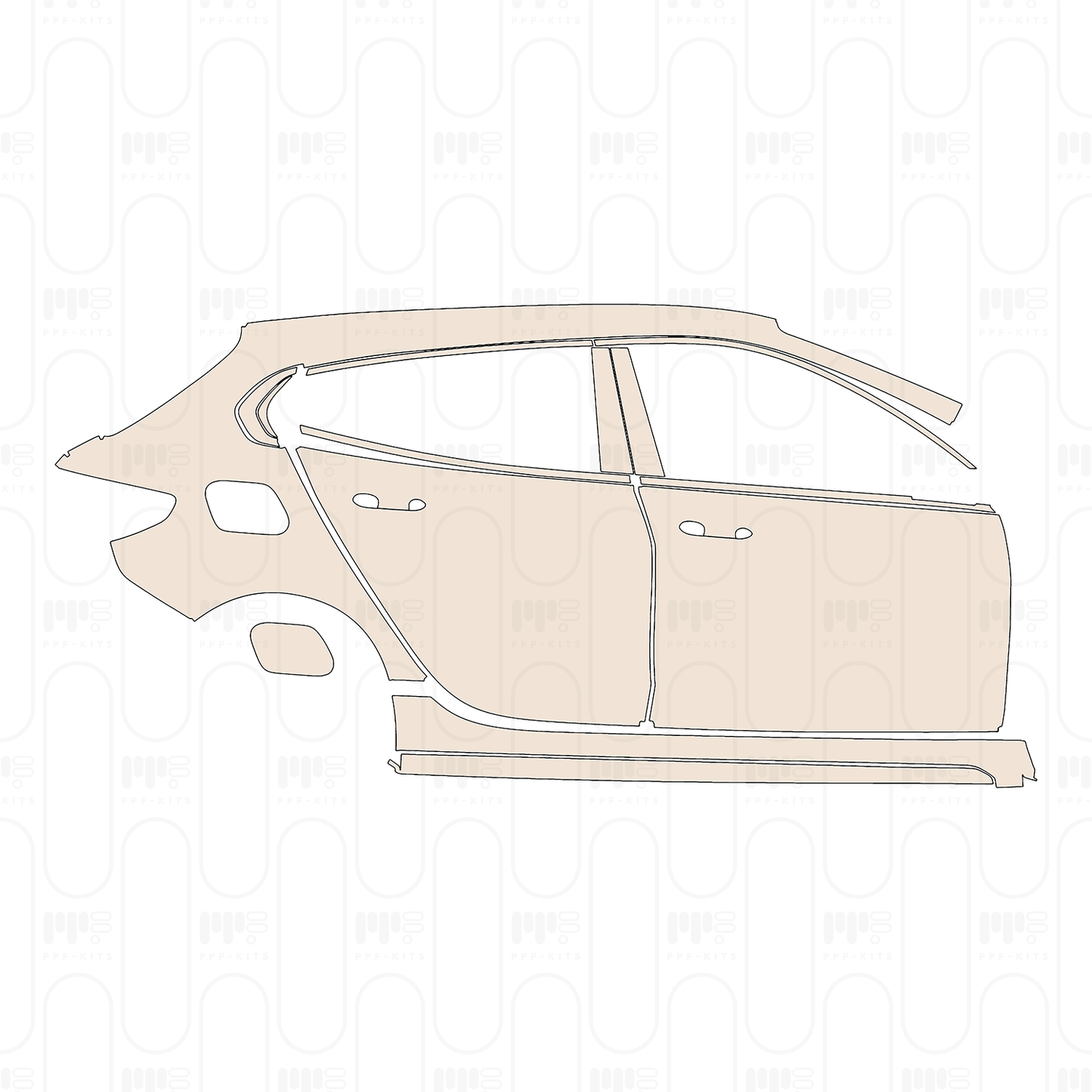 PPF precortado BMW 1 Series 5-door Sports Hatch M Sport 2022