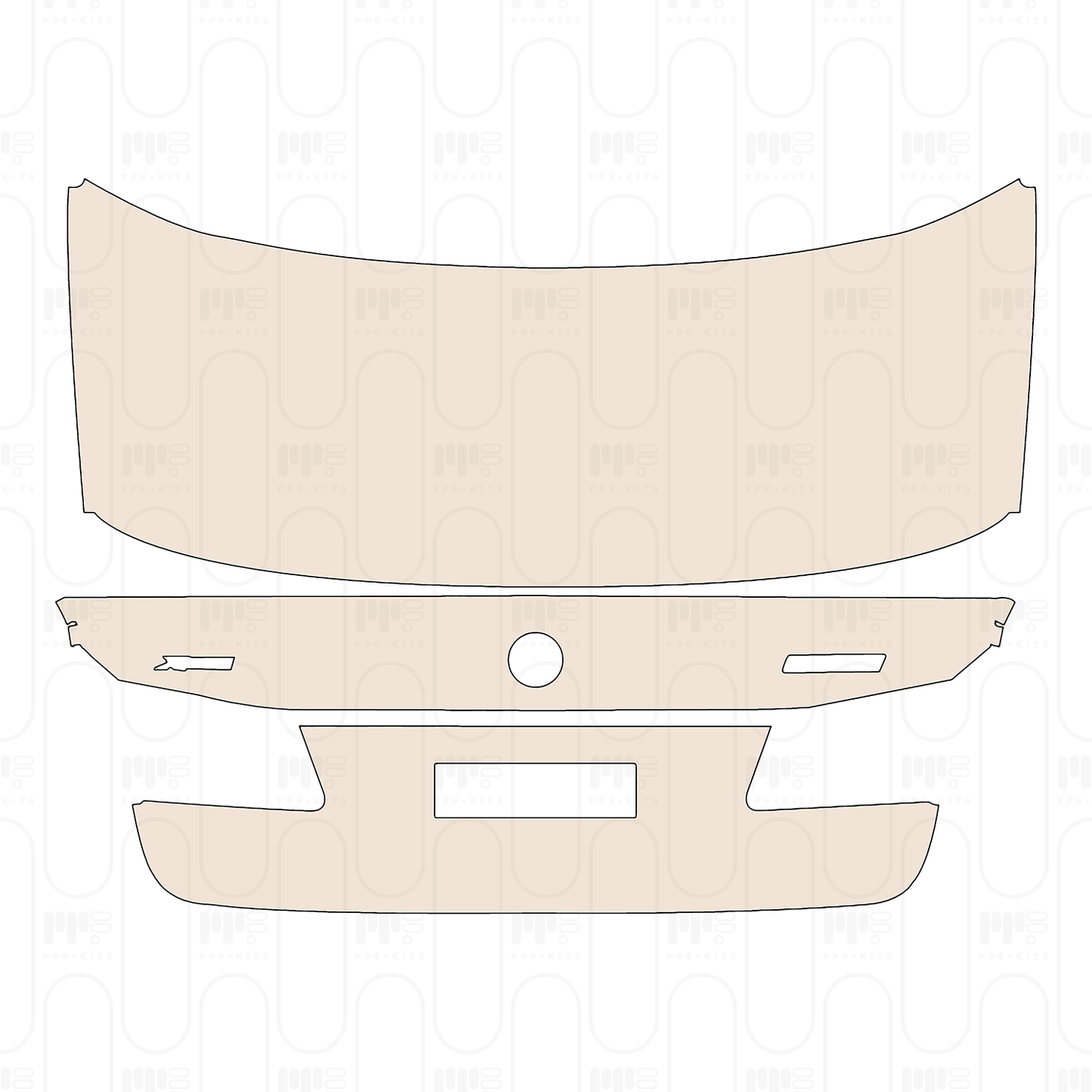 PPF precortado BMW 5 Series Sedan Standard Wheelbase Base 2023
