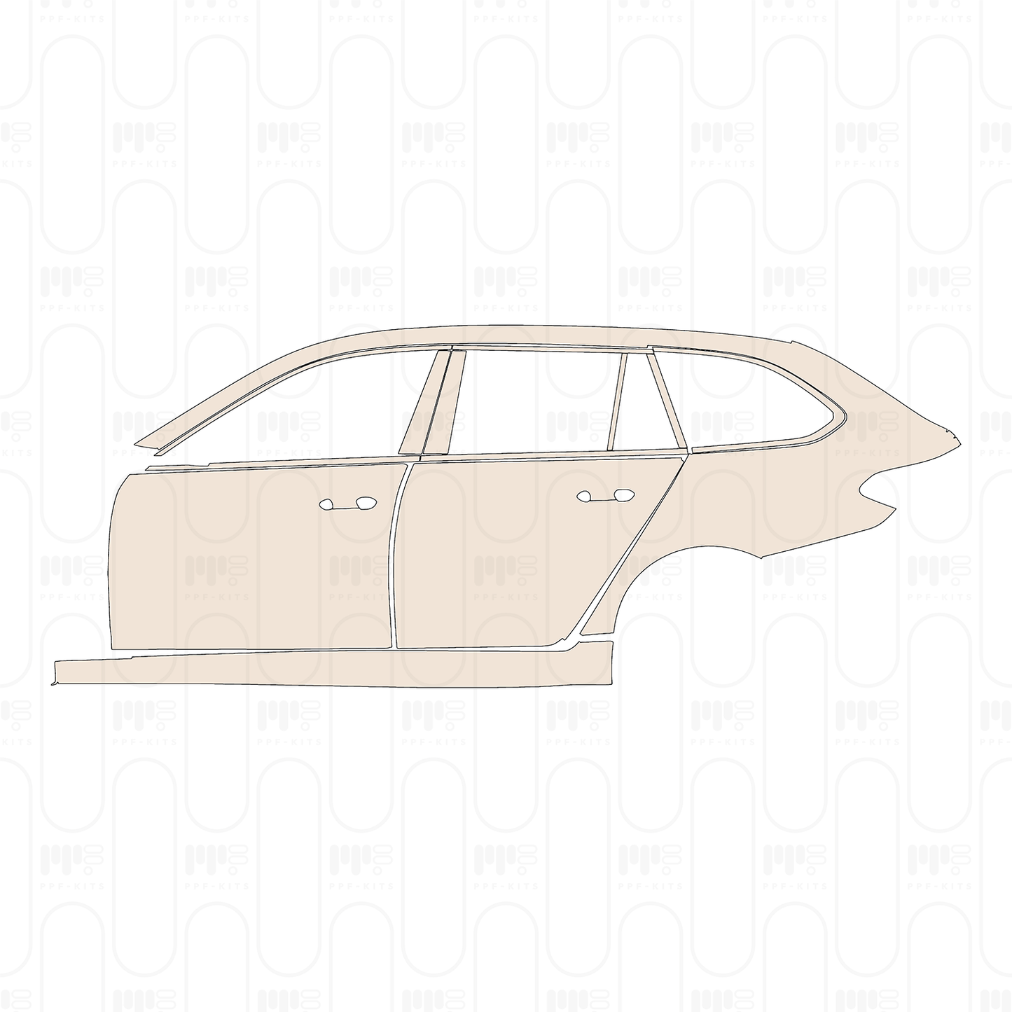 PPF precortado BMW 5 Series Touring M Sport 2022