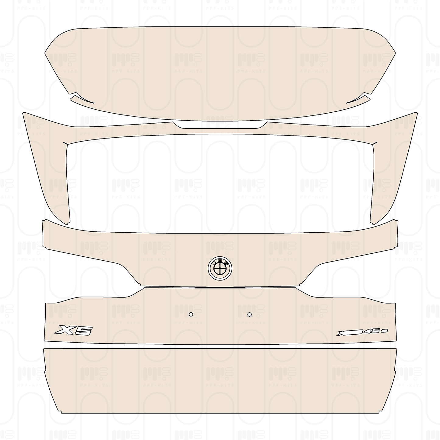 Pre-Cut PPF BMW X5 Standard Wheelbase xLine 2022