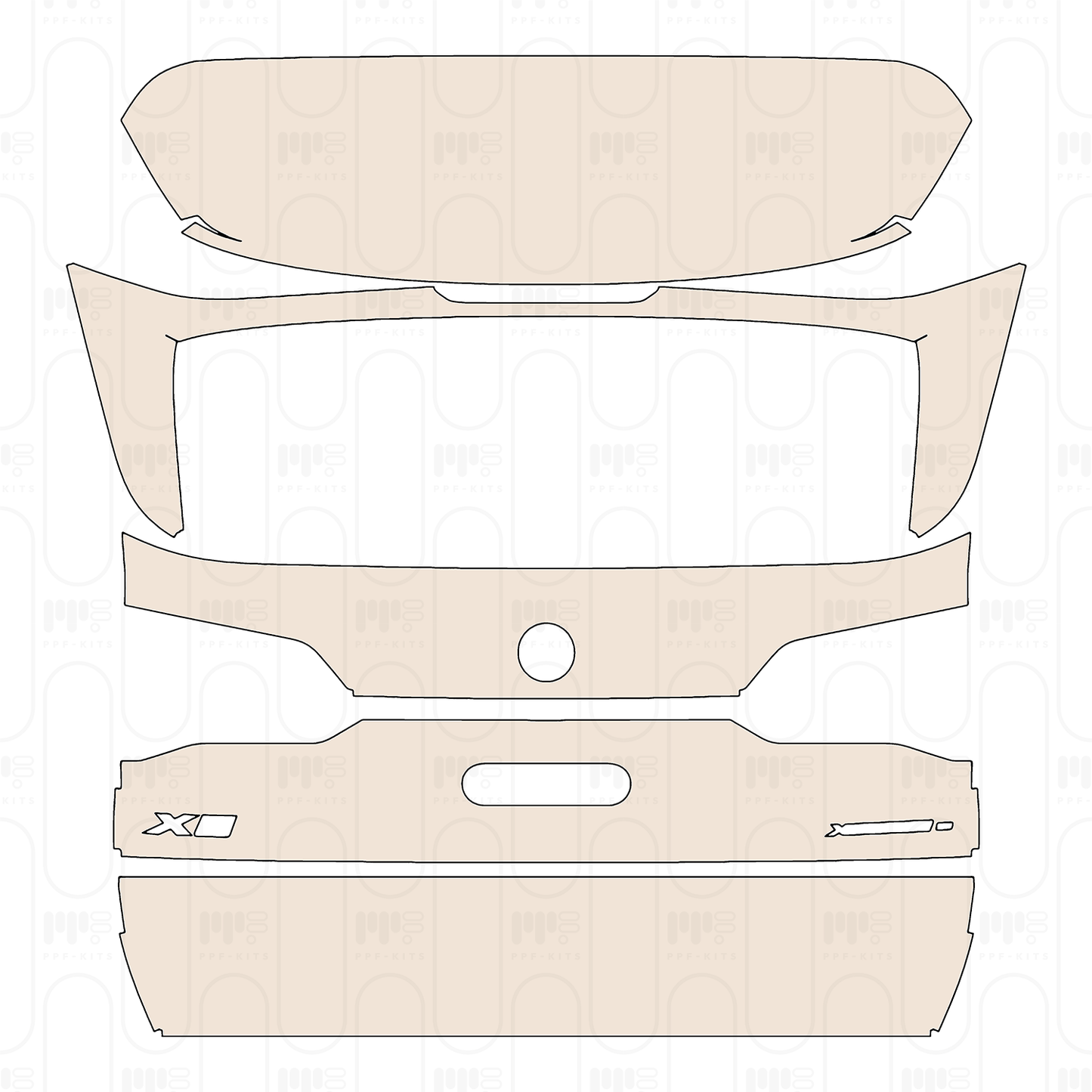 Pre-Cut PPF BMW X5 Standard Wheelbase xLine 2023