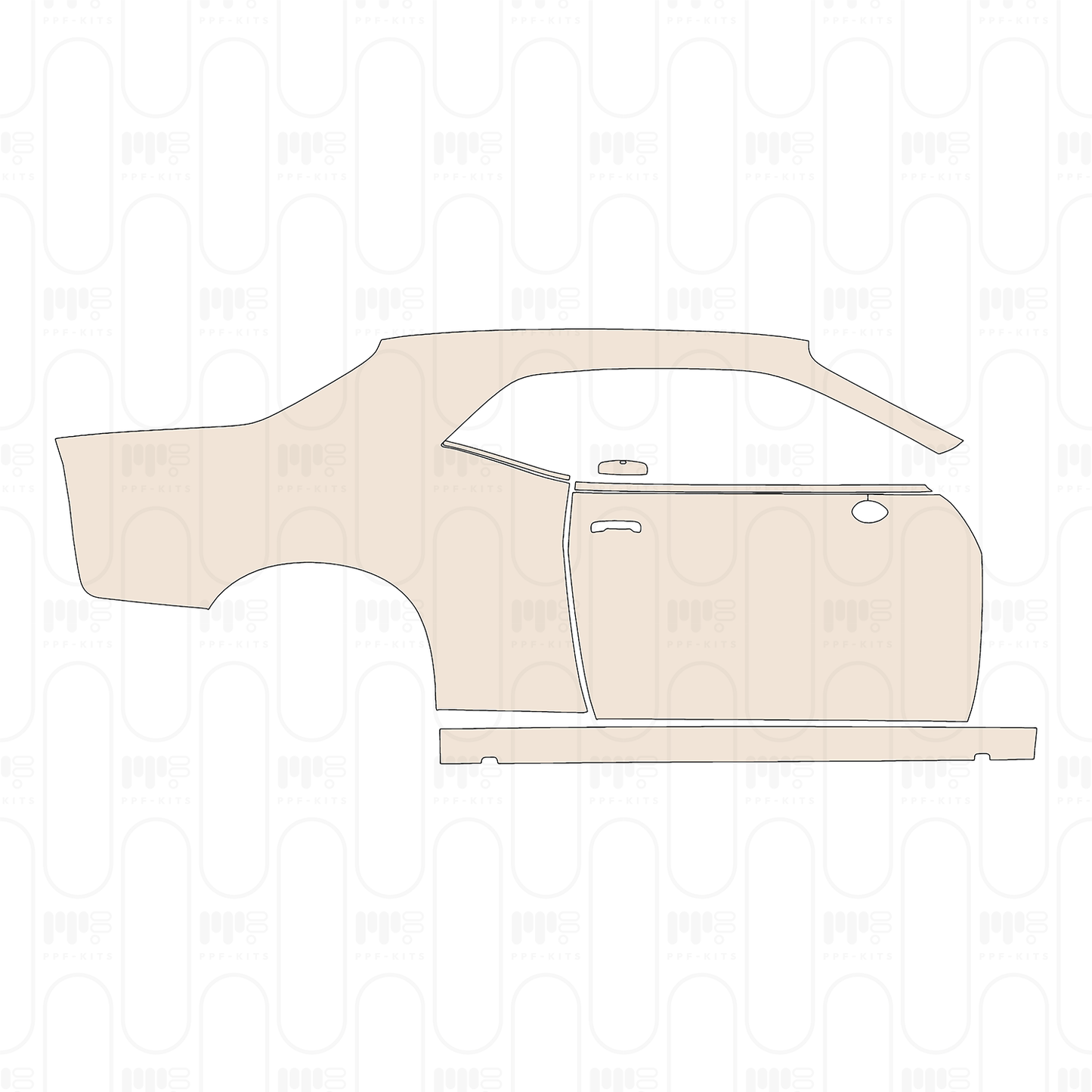 PPF precortado Dodge Challenger Standard body SRT HELLCAT 2022