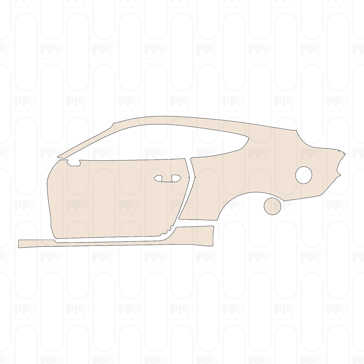 Pre-Cut PPF Ford Mustang Fastback GT 2022