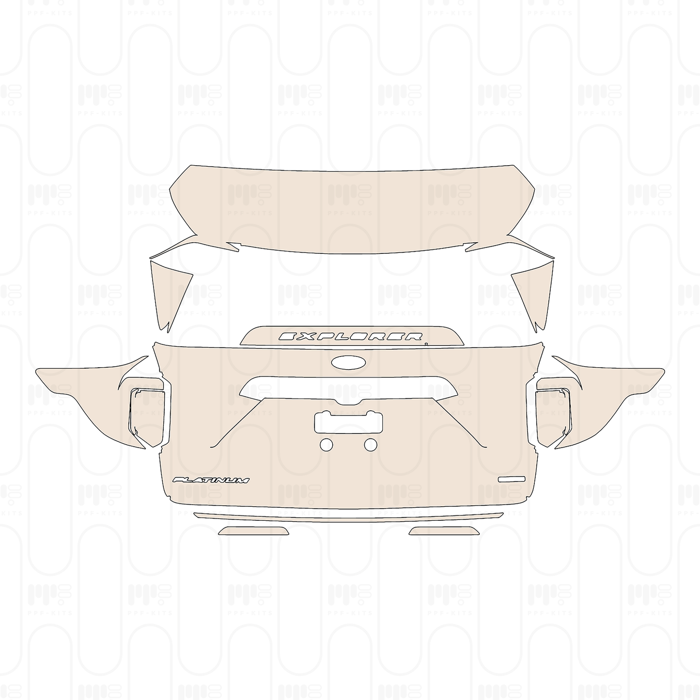 PPF precortado Ford Explorer (US) Platinum 2022