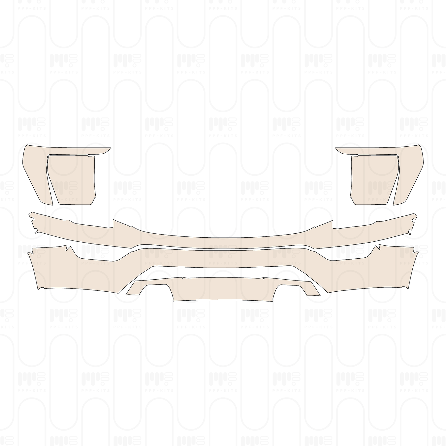 Pre-Cut PPF Ford F-150 SuperCrew Lariat 2022