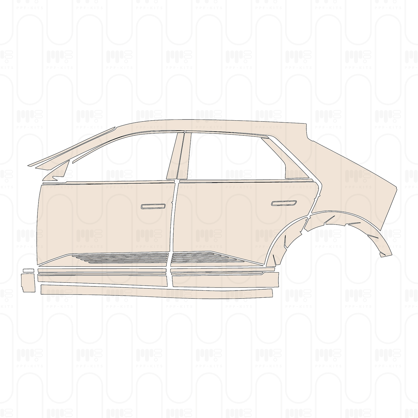 Pre-Cut PPF Hyundai IONIQ 5 (US) 2022