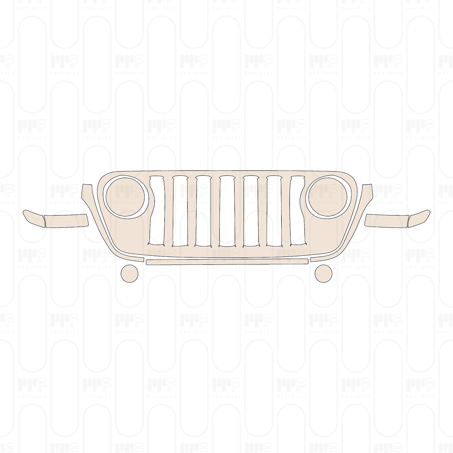 Pre-Cut PPF JEEP Wrangler 2 Door Willys 2022
