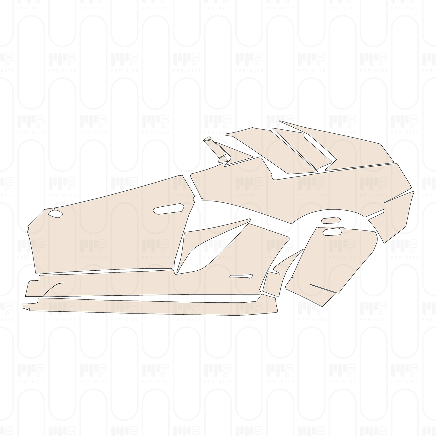 PPF precortado Lamborghini Aventador S Roadster 2018