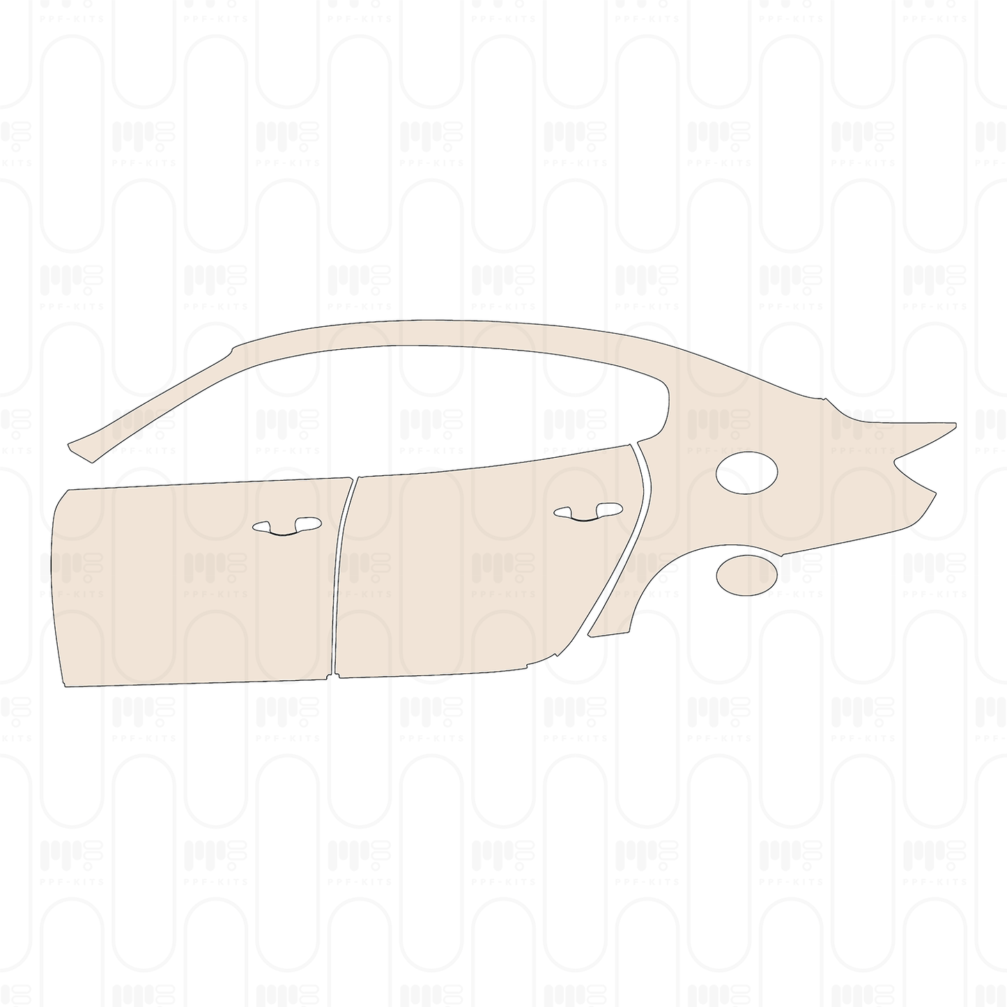 Pre-Cut PPF Maserati Quattroporte Trofeo 2023