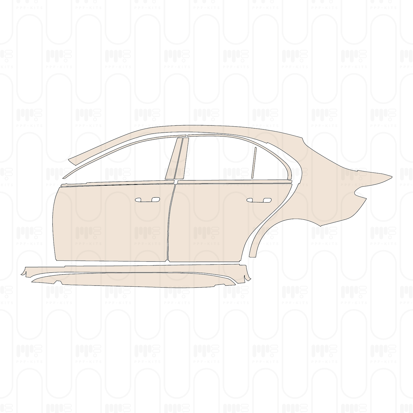 PPF precortado Mercedes-Benz C Class Sedan AMG-Line Standard Wheelbase 2022