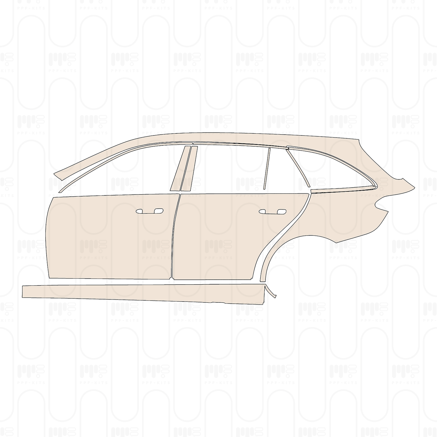 PPF precortado Mercedes-Benz C Class Estate Base 2022