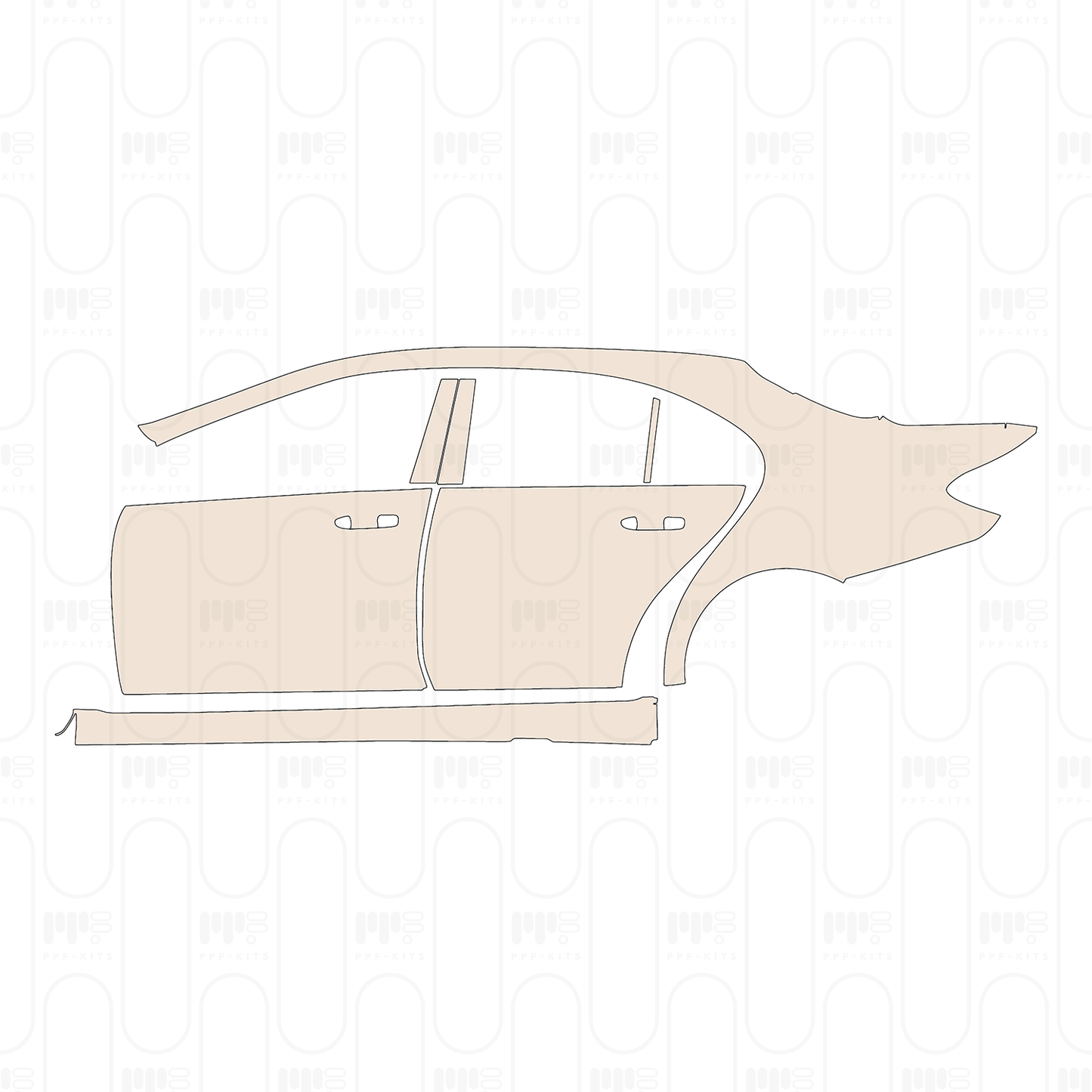 Pre-Cut PPF Mercedes-Benz E Class Sedan Luxury Standard Wheelbase 2022