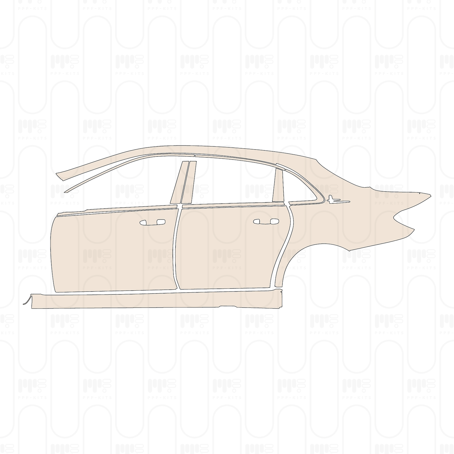 PPF precortado Mercedes-Benz E Class Sedan Luxury Extended Wheelbase 2022