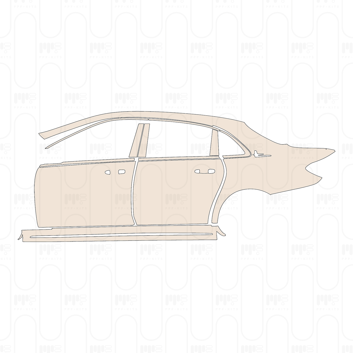 PPF precortado Mercedes-Benz E Class Sedan AMG-Line Extended Wheelbase 2022