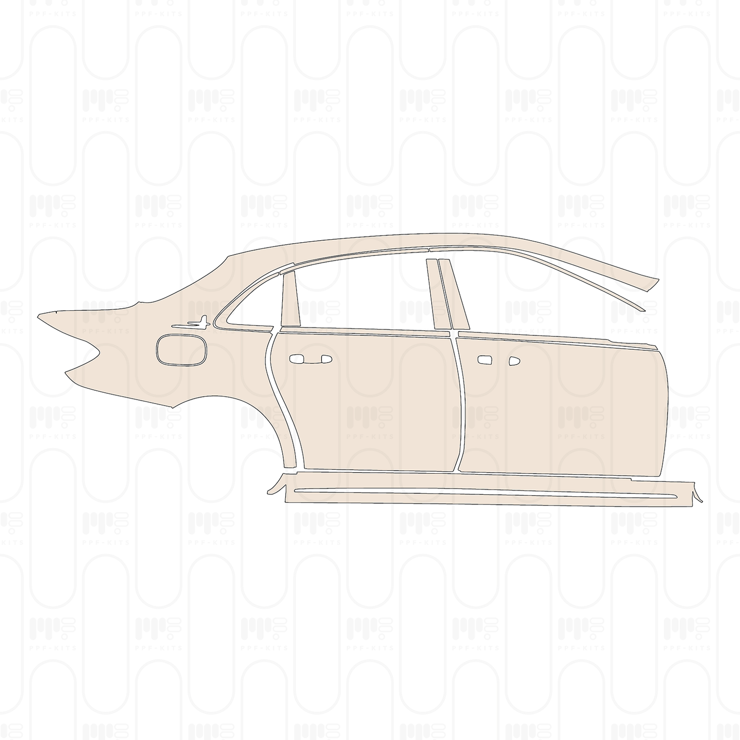 PPF precortado Mercedes-Benz E Class Sedan AMG-Line Extended Wheelbase 2022