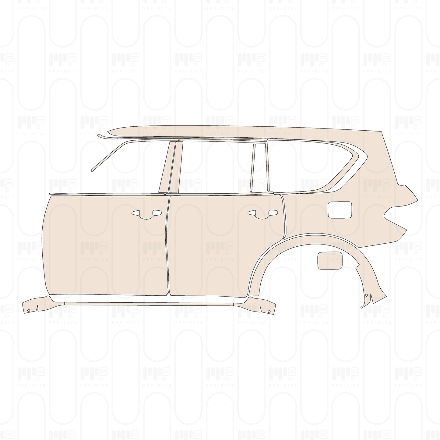 PPF precortado Nissan Armada (US) S 2022