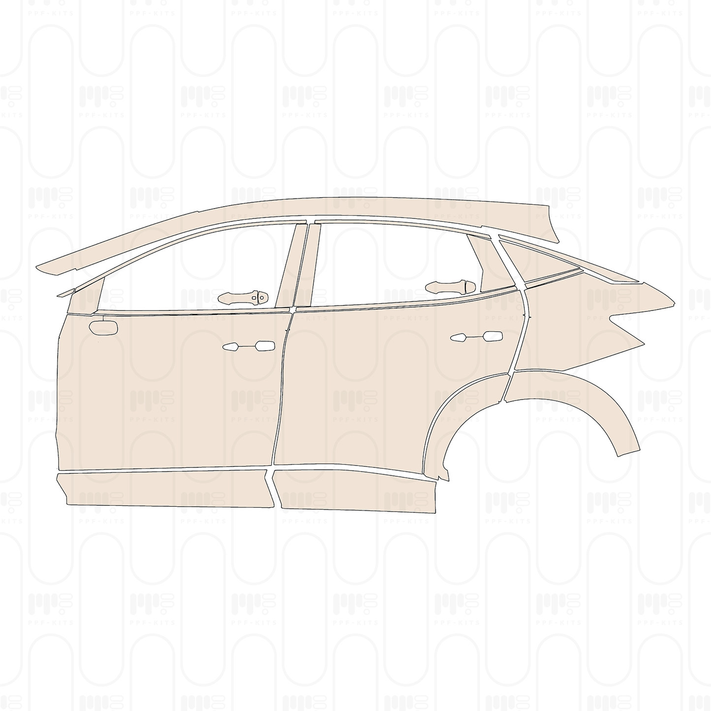 PPF precortado Nissan Ariya (US) Evolve+ 2023