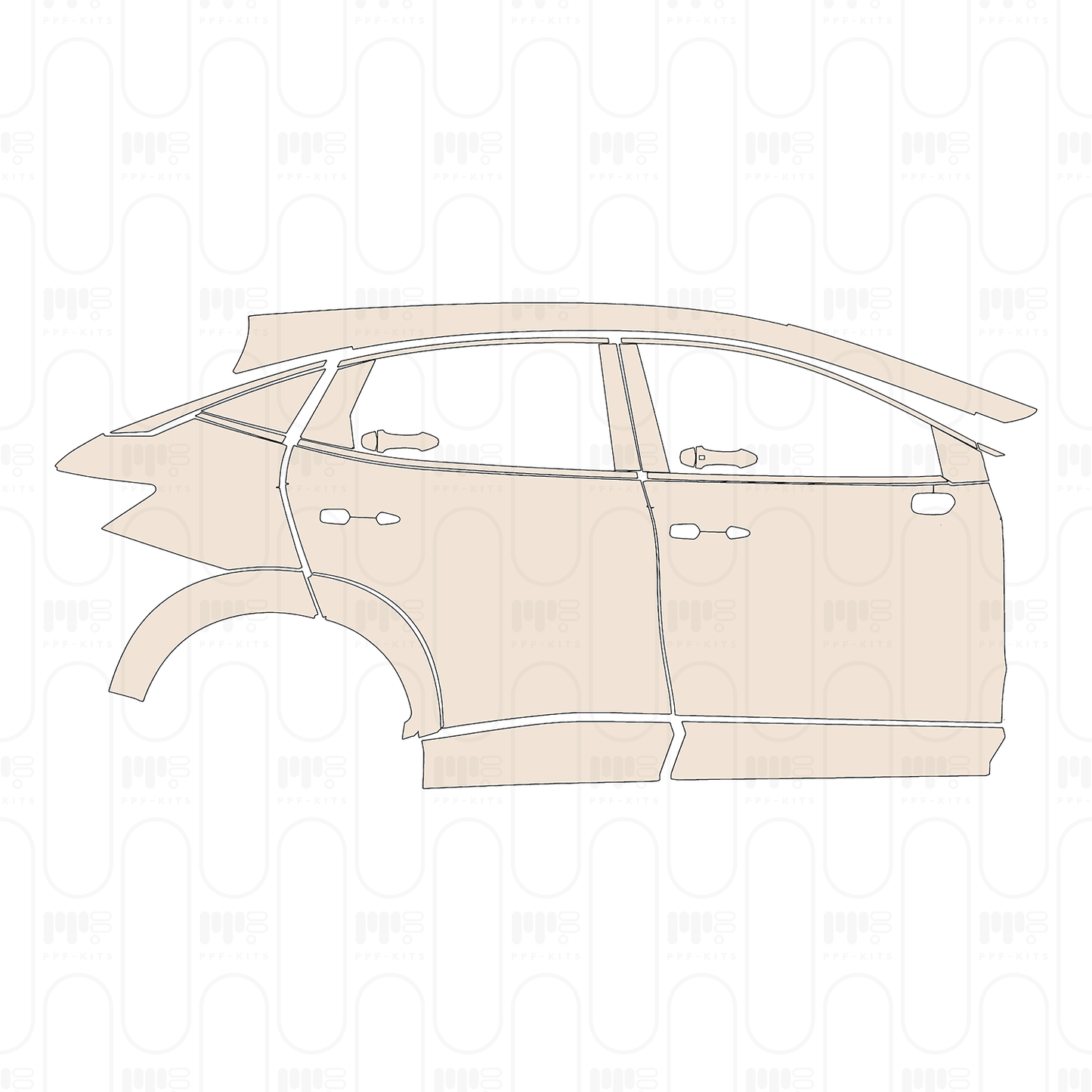 PPF precortado Nissan Ariya (US) Evolve+ 2023