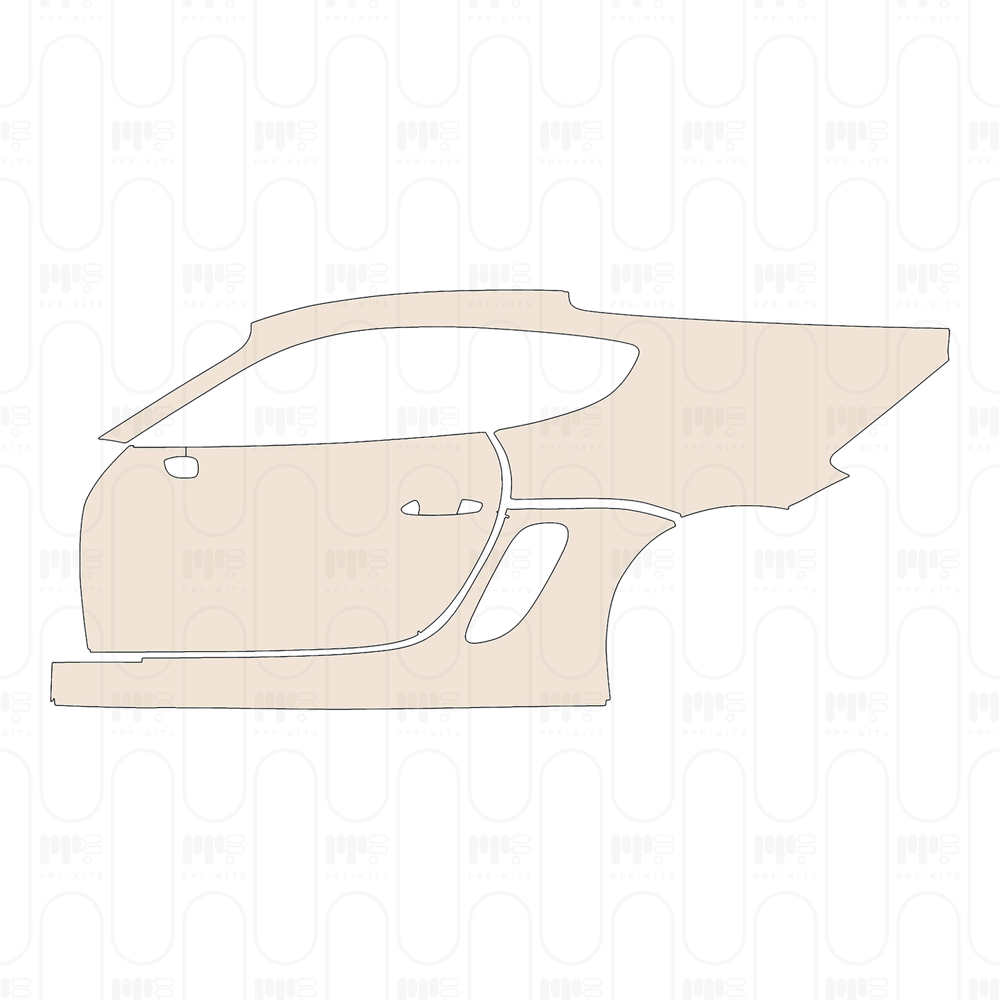 Pre-Cut PPF Porsche 718 Cayman 2017