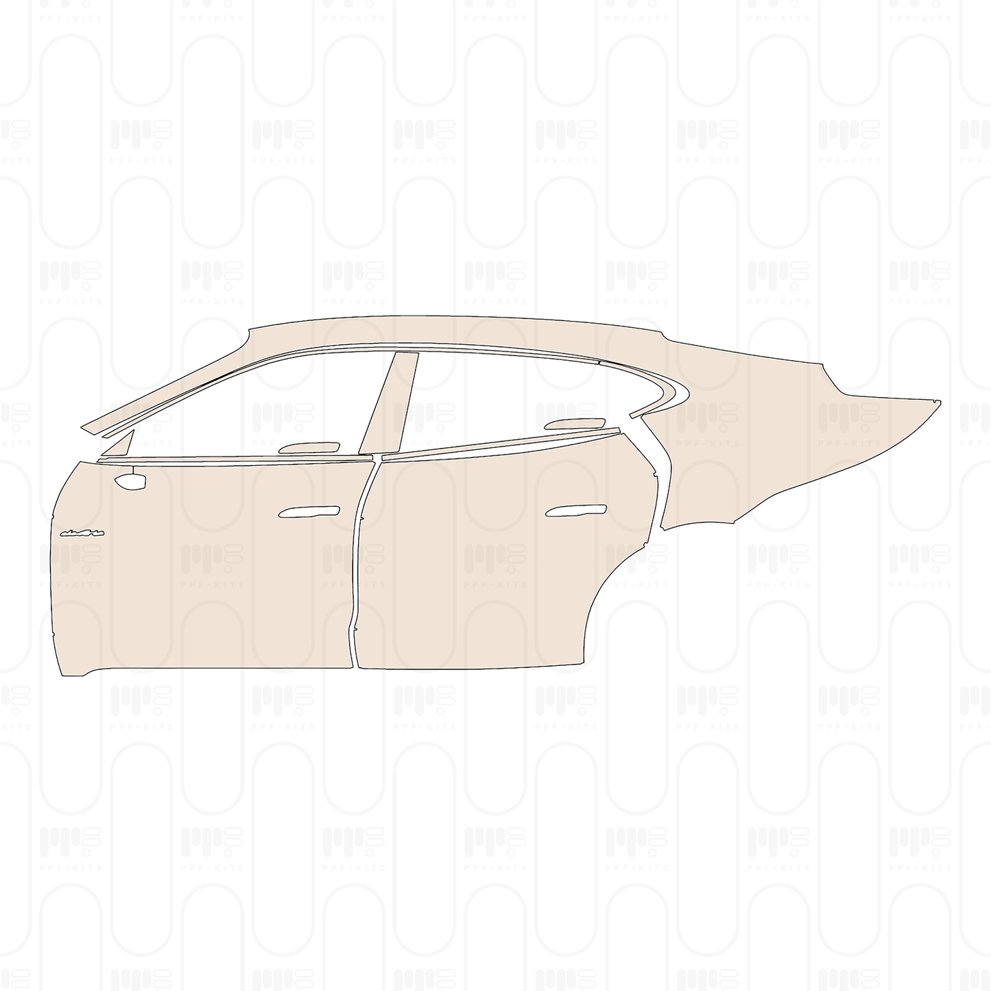 PPF precortado Porsche Taycan Sedan Taycan 4S 2019