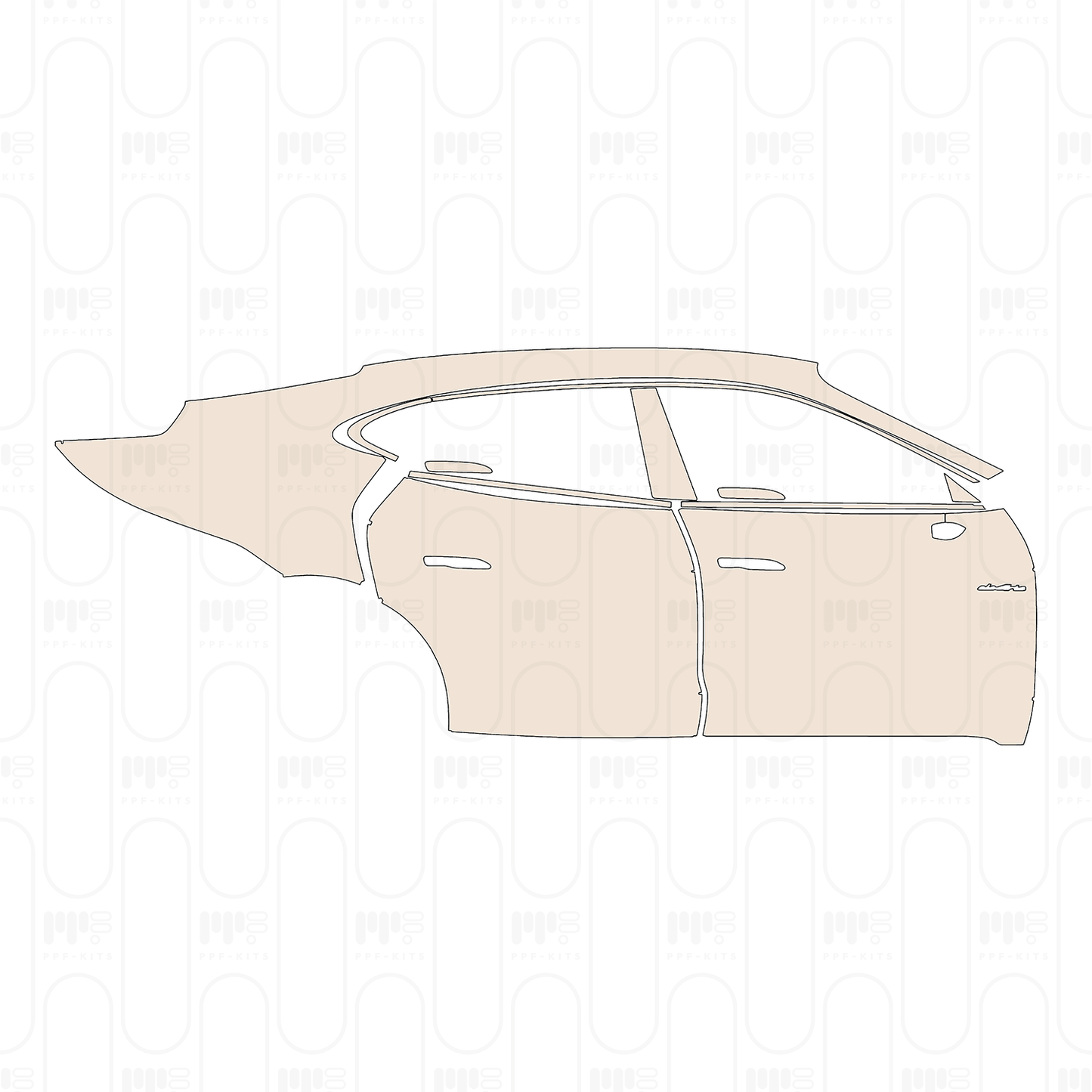PPF precortado Porsche Taycan Sedan Taycan 4S 2019