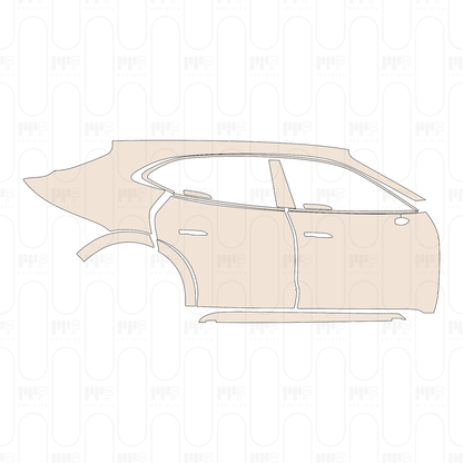 Pre-Cut PPF Porsche Taycan Cross Turismo Taycan 4 Cross Turismo 2021