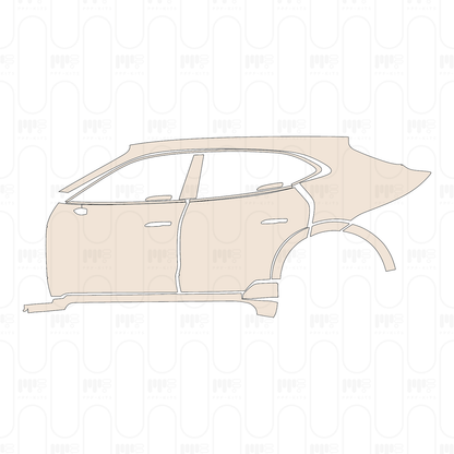 Pre-Cut PPF Porsche Taycan Cross Turismo Taycan 4 Cross Turismo 2021
