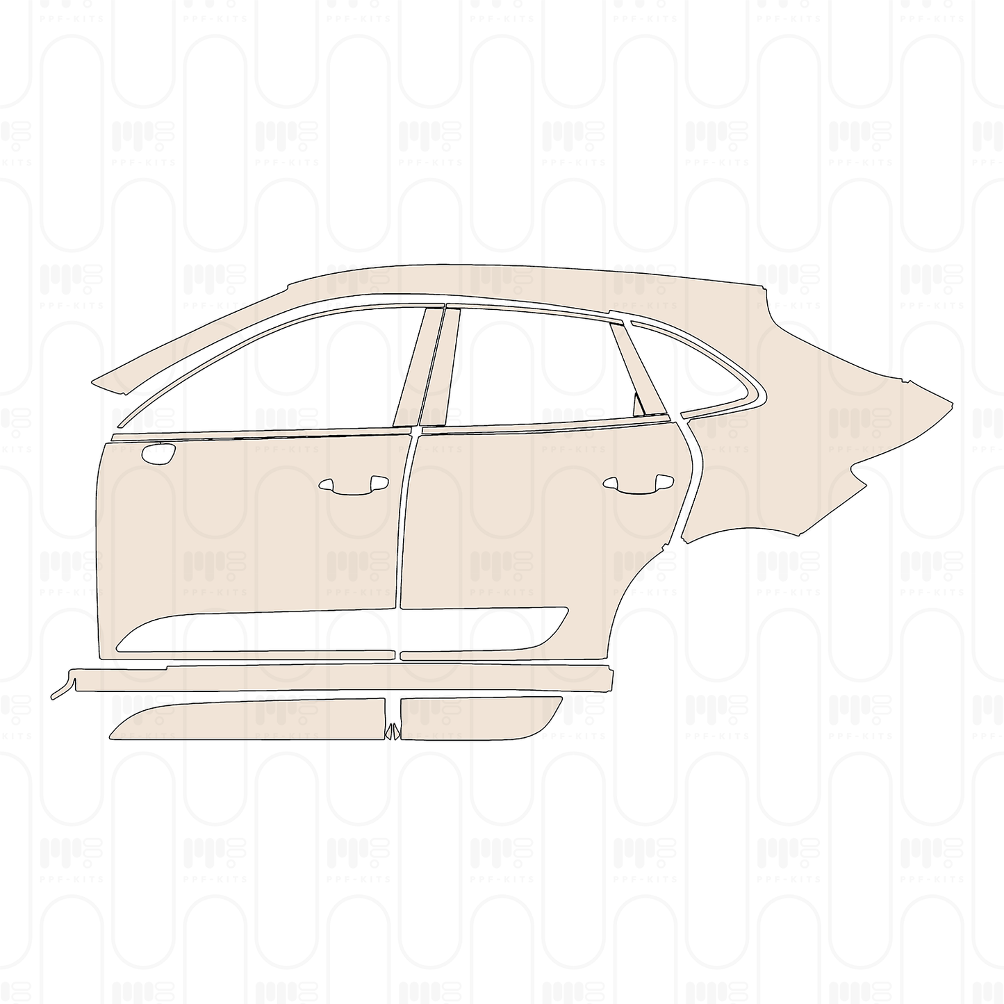 Pre-Cut PPF Porsche Macan GTS 2022
