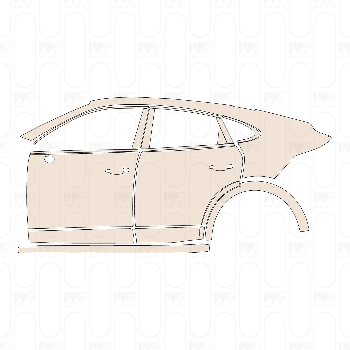 Pre-Cut PPF Porsche Cayenne Coupe Cayenne Coupe 2020