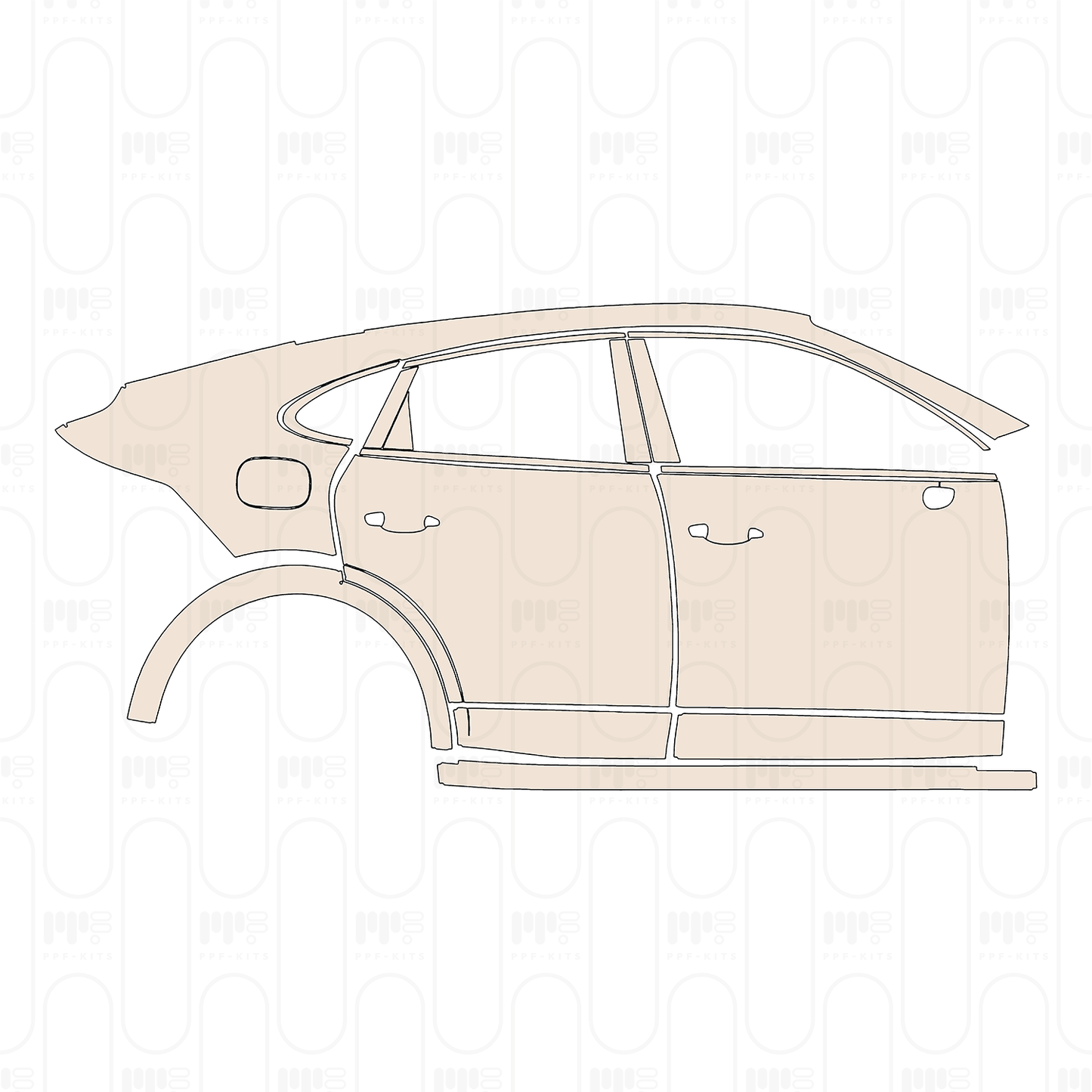 Pre-Cut PPF Porsche Cayenne Coupe Cayenne Coupe 2020