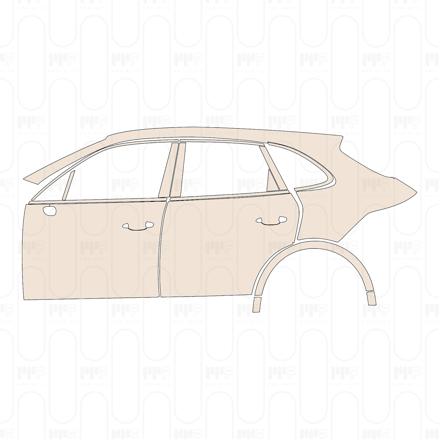 Pre-Cut PPF Porsche Cayenne S 2020