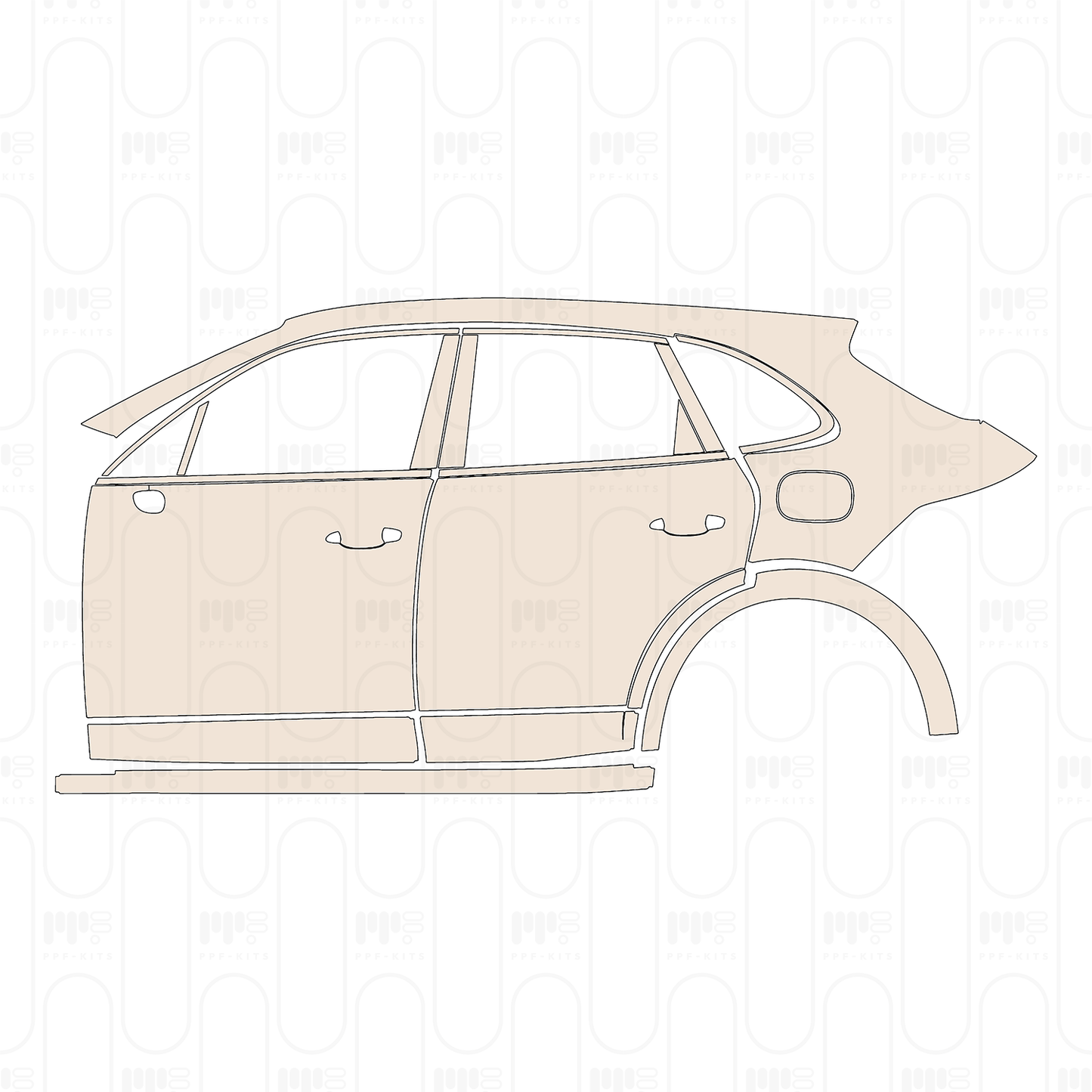 Pre-Cut PPF Porsche Cayenne E-Hybrid 2021