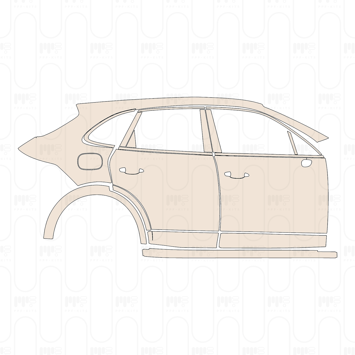 Pre-Cut PPF Porsche Cayenne GTS 2022