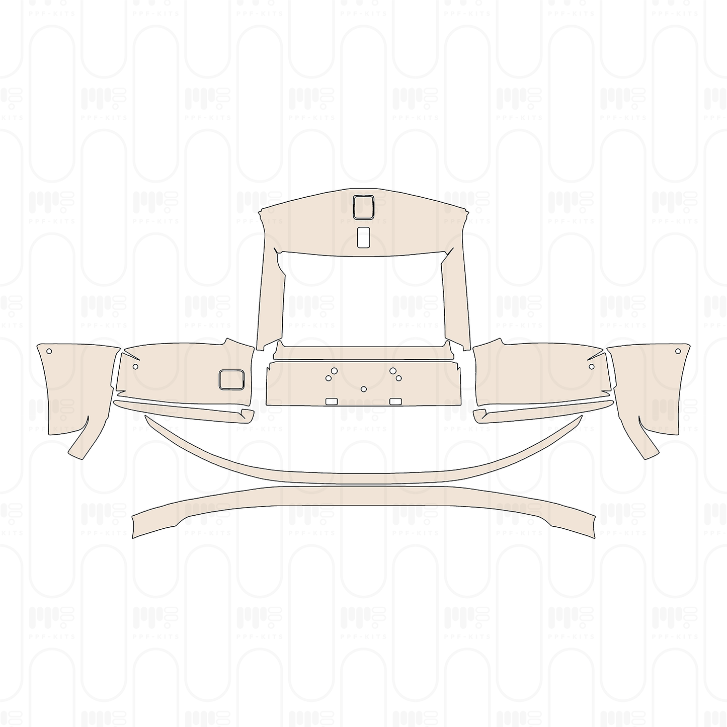 Pre-Cut PPF Rolls-Royce Phantom Sedan Standard Wheelbase 2020