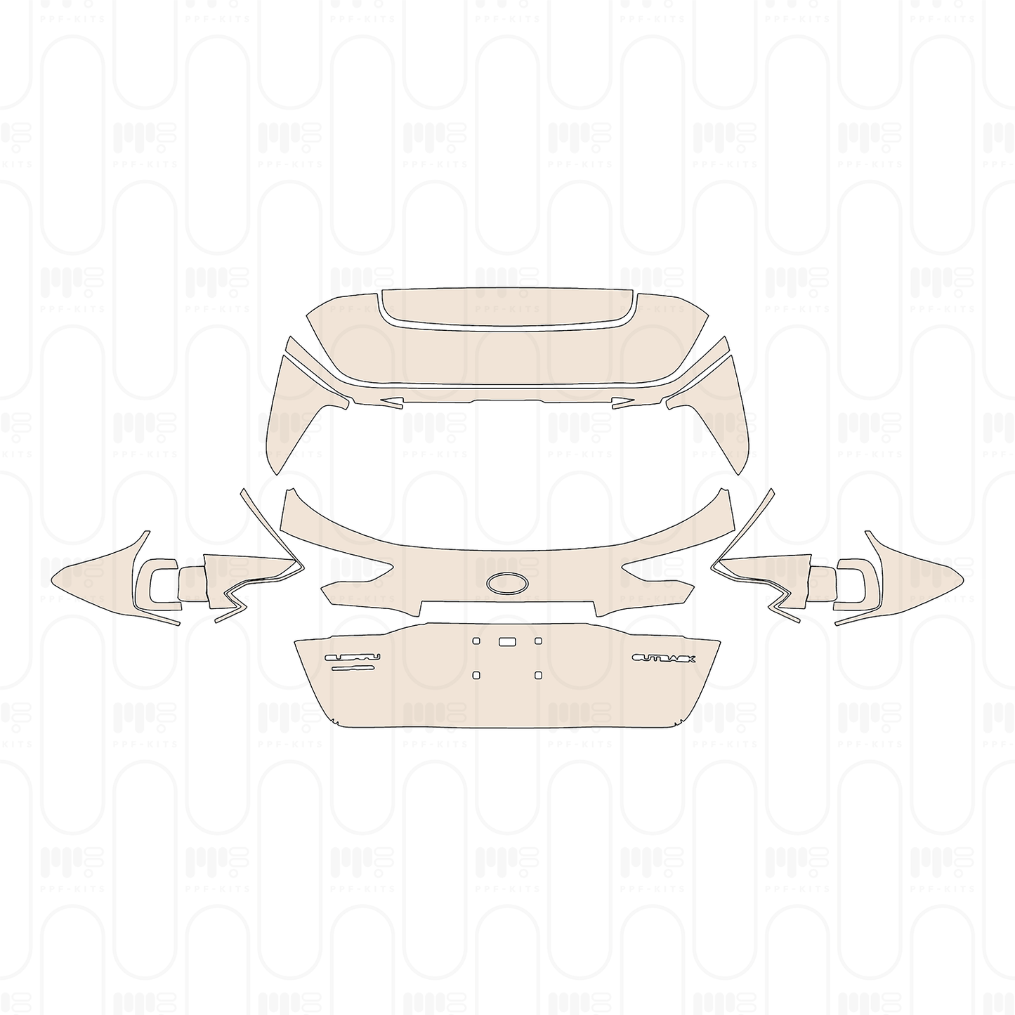 Pre-Cut PPF Subaru Outback (US) Onyx Edition XT 2022